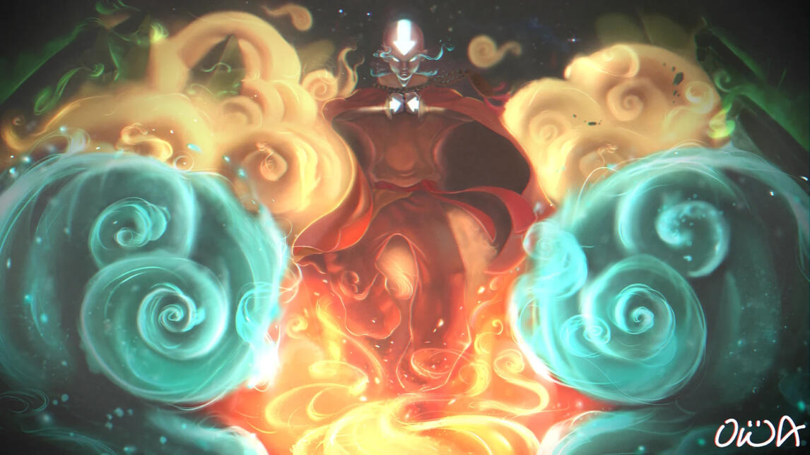 splash art - aang